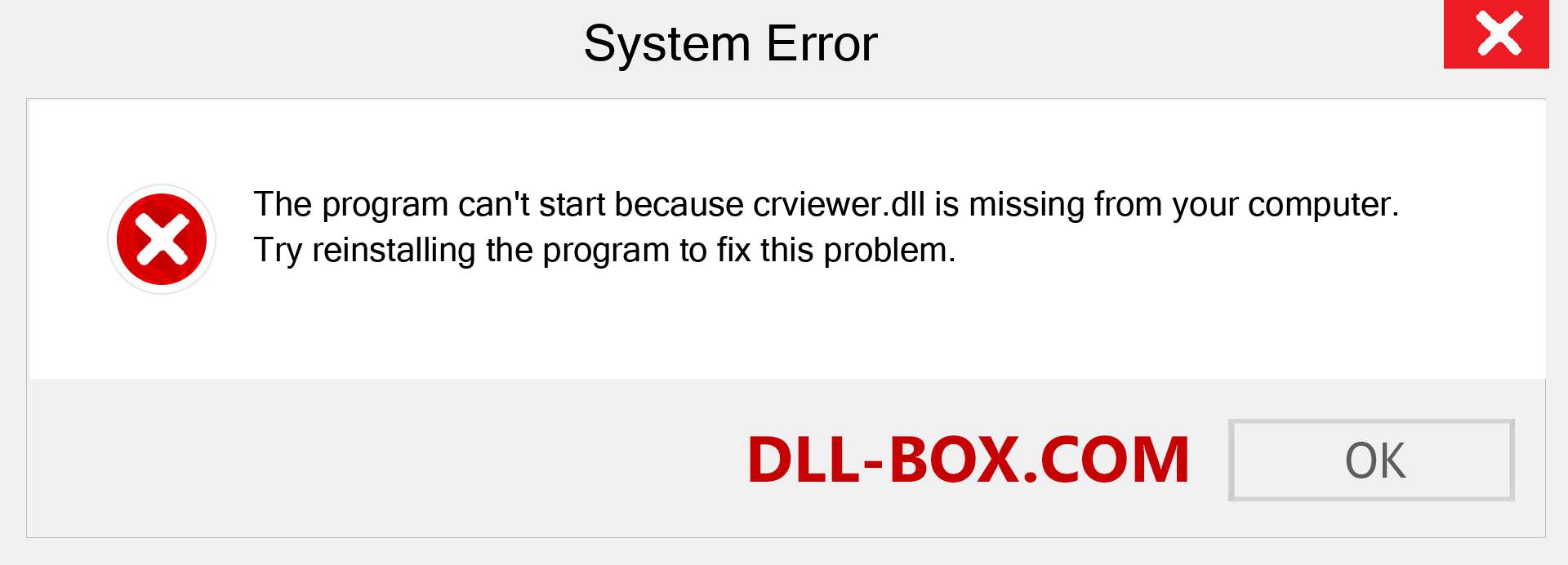  crviewer.dll file is missing?. Download for Windows 7, 8, 10 - Fix  crviewer dll Missing Error on Windows, photos, images